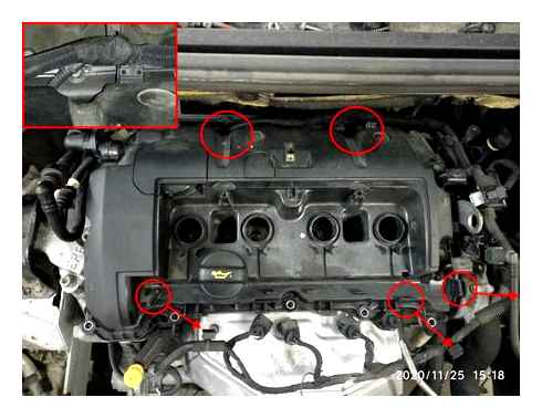 Заміна прокладки кришки клапана двигуна EP6. Заміна прокладки кришки клапана Peugeot 308